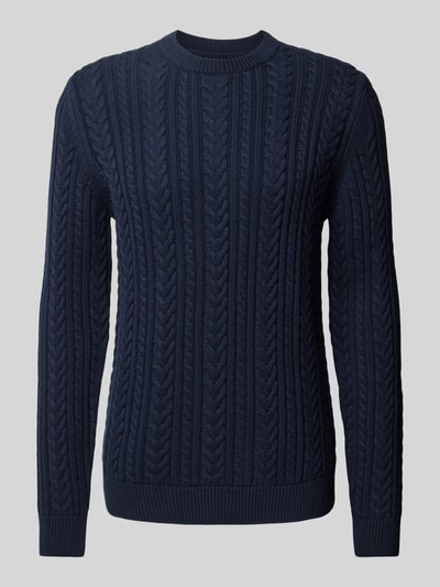 Peek & Cloppenburg MCNEALStrickpullover mit Zopfmuster in dunkelblau Blitzangebot