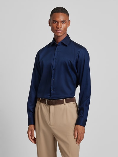 Peek & Cloppenburg Christian Berg MenRegular Fit Business-Hemd mit Kentkragen in marine Riesige Ersparnisse