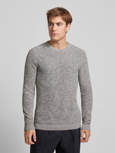 Peek & Cloppenburg SELECTED HOMMEStrickpullover mit Rundhalsausschnitt Modell 'NEWVINCEBUBBL' in sand Begrenzte Freigabe
