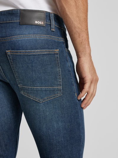 Peek & Cloppenburg BOSS OrangeSlim Fit Jeans im 5-Pocket-Design Modell 'Delaware' in jeansblau Letzte 2 Tage