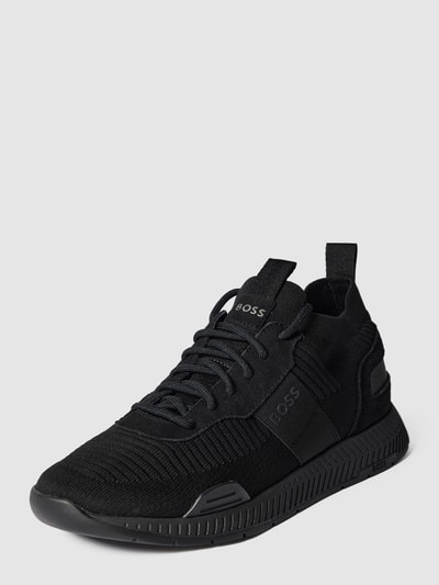 Peek & Cloppenburg BOSSSneaker mit Label-Details Modell 'Titanium_Runn' in black Nur für heute