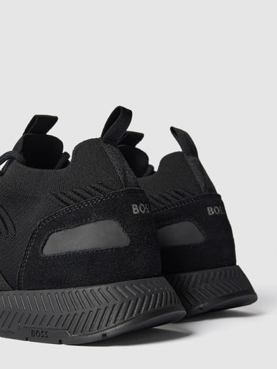 Peek & Cloppenburg BOSSSneaker mit Label-Details Modell 'Titanium_Runn' in black Nur für heute