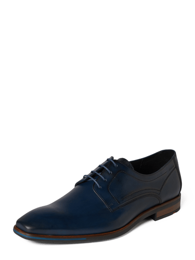 Peek & Cloppenburg LloydDerby aus Glattleder in dunkelblau Sonderangebot der Fabrik