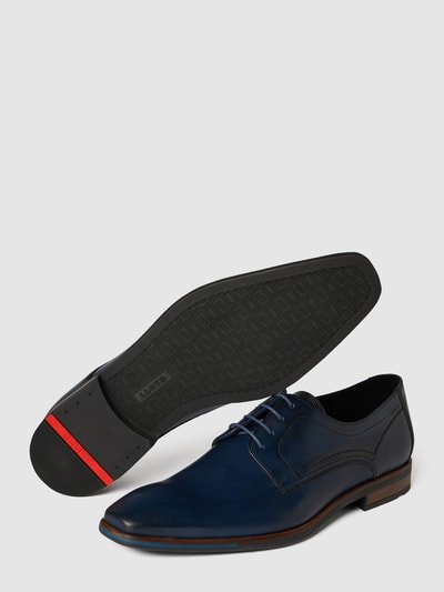 Peek & Cloppenburg LloydDerby aus Glattleder in dunkelblau Sonderangebot der Fabrik