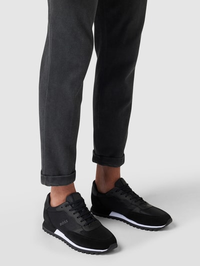 Peek & Cloppenburg BOSSSneaker mit Kontraststreifen in black Vierteljährliche Förderung
