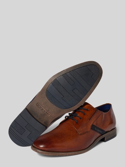 Peek & Cloppenburg bugattiDerby-Schuhe aus echtem Leder Modell 'Lero' in cognac Riesige Rabatte