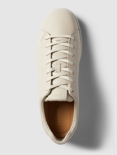 Peek & Cloppenburg GeoxSneaker aus Leder mit Label-Detail in beige Im Verkauf