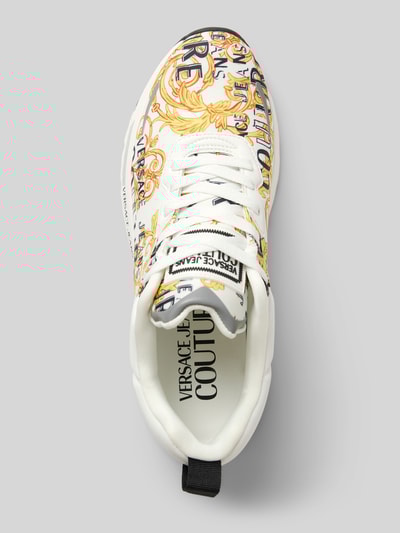 Peek & Cloppenburg Versace Jeans CoutureSneaker mit Label-Motiv-Print Modell 'FONDO DYNAMIC' in weiss Online