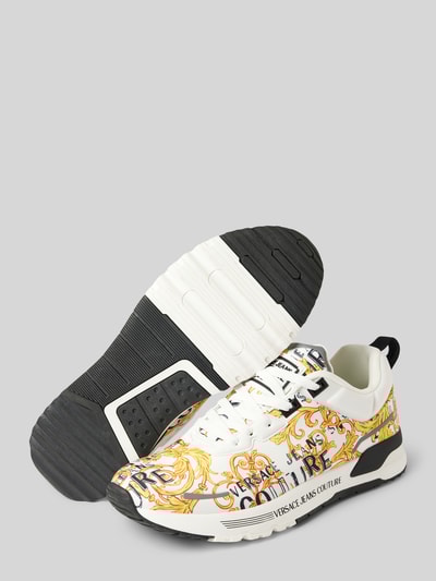 Peek & Cloppenburg Versace Jeans CoutureSneaker mit Label-Motiv-Print Modell 'FONDO DYNAMIC' in weiss Online