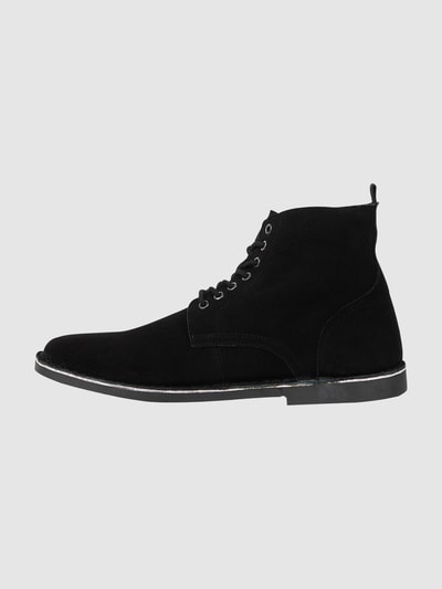 Peek & Cloppenburg Jack & JonesBoots aus Veloursleder Modell 'Bruce' in black Outlet