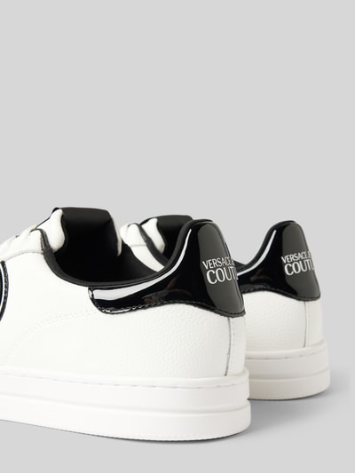 Peek & Cloppenburg Versace Jeans CoutureLedersneaker mit Label-Details Modell 'FONDO COURT' in weiss Auslauf