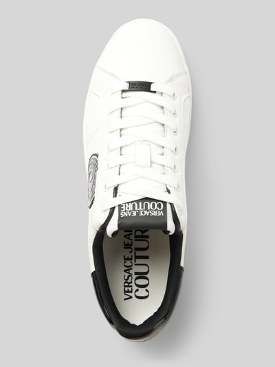 Peek & Cloppenburg Versace Jeans CoutureLedersneaker mit Label-Details Modell 'FONDO COURT' in weiss Auslauf