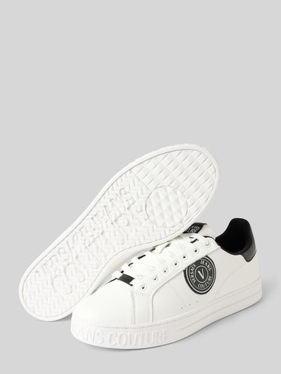 Peek & Cloppenburg Versace Jeans CoutureLedersneaker mit Label-Details Modell 'FONDO COURT' in weiss Auslauf