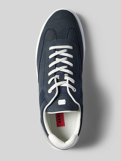 Peek & Cloppenburg LloydLedersneaker in Two-Tone-Machart Modell 'Edik' in marine im Angebot