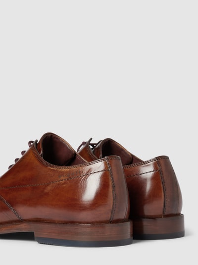 Peek & Cloppenburg bugattiSchnürschuhe in unifarbenem Design Modell 'Mansaro' in cognac Schlussverkauf
