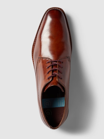 Peek & Cloppenburg bugattiSchnürschuhe in unifarbenem Design Modell 'Mansaro' in cognac Schlussverkauf