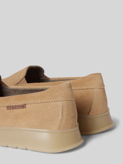 Peek & Cloppenburg bugattiLederloafer mit Label-Detail Modell 'Fiero' in beige Fabrikverkauf