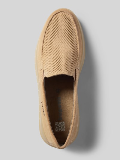 Peek & Cloppenburg bugattiLederloafer mit Label-Detail Modell 'Fiero' in beige Fabrikverkauf