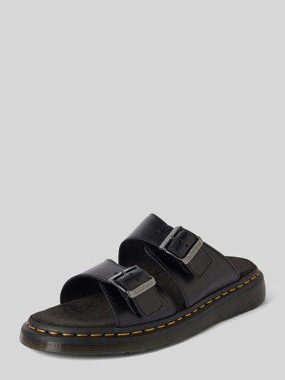 Peek & Cloppenburg Dr. MartensSlides aus Leder mit Dornschließe Modell 'Josef' in black Blitzverkäufe