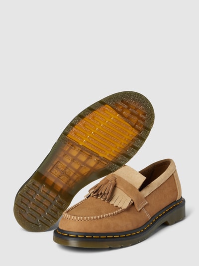 Peek & Cloppenburg Dr. MartensTassel-Loafer mit labeltypischen Nähten Modell 'Adrian' in beige Fabrikpreis