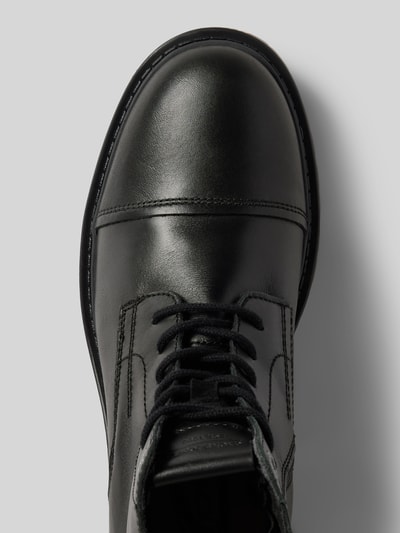 Peek & Cloppenburg Jack & JonesLederboots mit Zugschlaufe Modell 'TREMOR' in black Versandkostenfrei