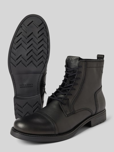 Peek & Cloppenburg Jack & JonesBoots aus Leder Modell 'RUSSEL' in black Flash Sale