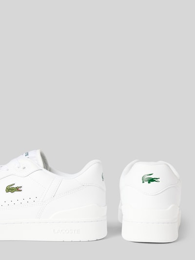 Peek & Cloppenburg LacosteLedersneaker mit Logo-Stitching in weiss Online Shopping