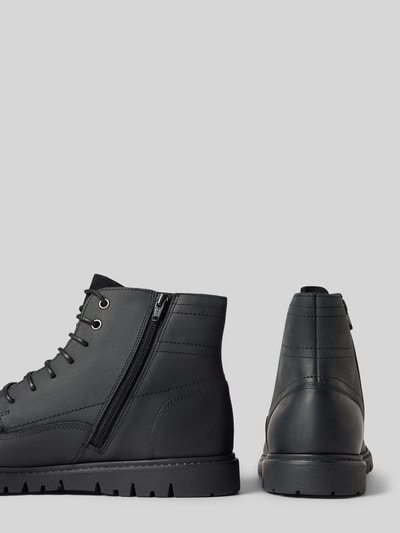 Peek & Cloppenburg GeoxLederboots mit Ziernähten Modell 'GHIACCIAIOD' in black Weihnachtsangebot