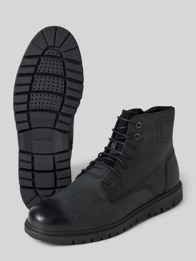 Peek & Cloppenburg GeoxLederboots mit Ziernähten Modell 'GHIACCIAIOD' in black Weihnachtsangebot