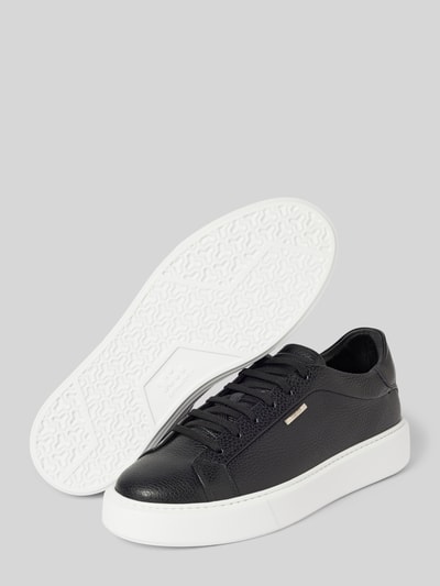 Peek & Cloppenburg Antony MoratoLedersneaker mit Label-Detail Modell 'ARTEM IN TUMBLED LEATHER' in black Heißer Verkauf