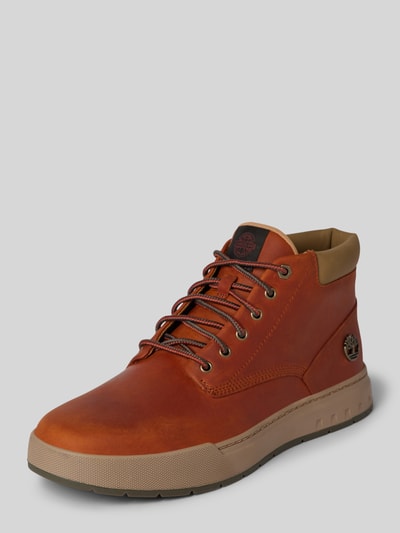 Peek & Cloppenburg TimberlandLederboots mit Logo-Applikation Modell 'Maple Grove' in mittelbraun Exklusive Angebote
