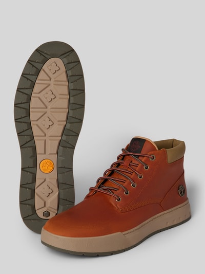 Peek & Cloppenburg TimberlandLederboots mit Logo-Applikation Modell 'Maple Grove' in mittelbraun Exklusive Angebote