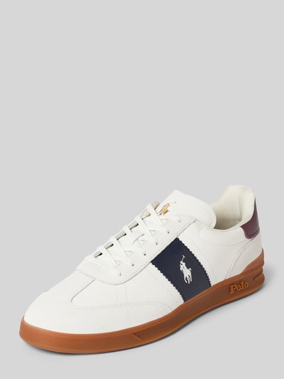 Peek & Cloppenburg Polo Ralph LaurenSneaker aus Leder mit Logo-Stitching Modell 'AERA' in weiss Sonderangebote
