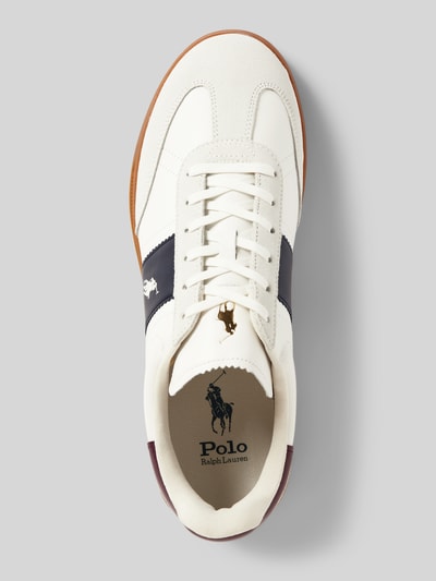 Peek & Cloppenburg Polo Ralph LaurenSneaker aus Leder mit Logo-Stitching Modell 'AERA' in weiss Sonderangebote