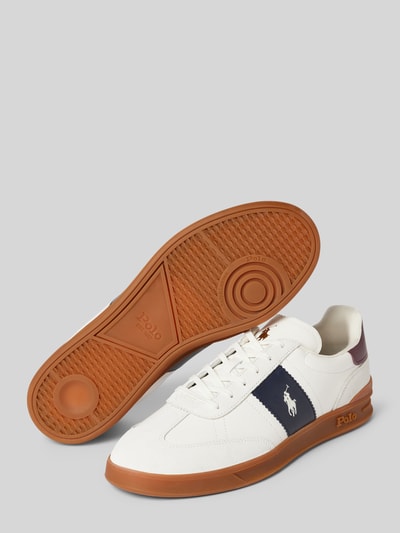 Peek & Cloppenburg Polo Ralph LaurenSneaker aus Leder mit Logo-Stitching Modell 'AERA' in weiss Sonderangebote