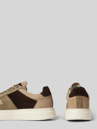 Peek & Cloppenburg DIGELSneaker aus Leder mit Schnürung Modell 'Snoop' in oliv VIP-Rabatte