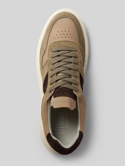 Peek & Cloppenburg DIGELSneaker aus Leder mit Schnürung Modell 'Snoop' in oliv VIP-Rabatte