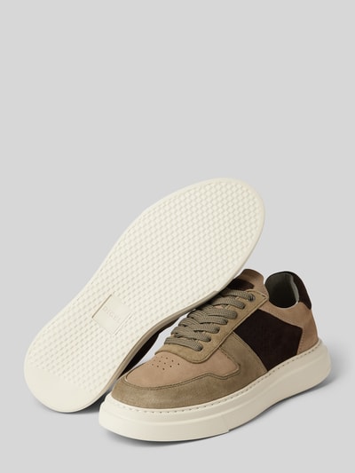 Peek & Cloppenburg DIGELSneaker aus Leder mit Schnürung Modell 'Snoop' in oliv VIP-Rabatte