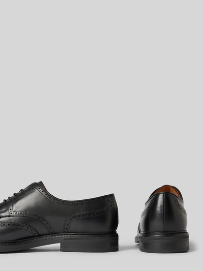 Peek & Cloppenburg Polo Ralph LaurenDerby-Schuhe aus Leder Modell 'ASHER' in black Tiefpreis