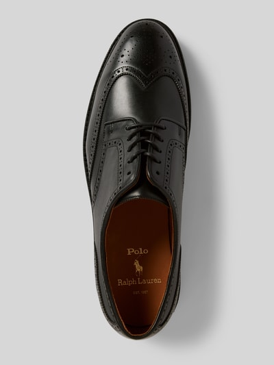 Peek & Cloppenburg Polo Ralph LaurenDerby-Schuhe aus Leder Modell 'ASHER' in black Tiefpreis