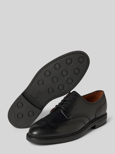 Peek & Cloppenburg Polo Ralph LaurenDerby-Schuhe aus Leder Modell 'ASHER' in black Tiefpreis