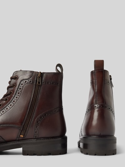 Peek & Cloppenburg DIGELSchnürboots aus echtem Leder Modell 'Spencer' in mittelbraun Super Sparpreis