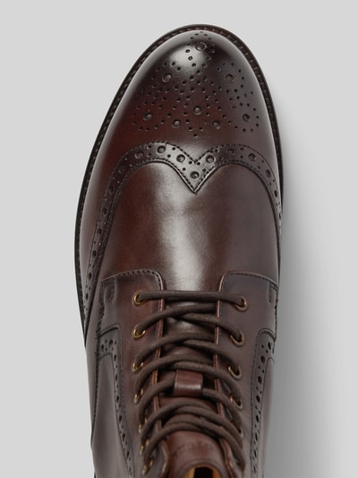 Peek & Cloppenburg DIGELSchnürboots aus echtem Leder Modell 'Spencer' in mittelbraun Super Sparpreis