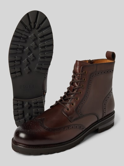 Peek & Cloppenburg DIGELSchnürboots aus echtem Leder Modell 'Spencer' in mittelbraun Super Sparpreis