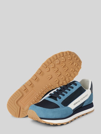 Peek & Cloppenburg ARMANI EXCHANGESneaker mit Label-Print in marine Kostenlose Rückgabe