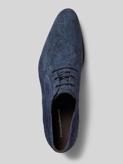 Peek & Cloppenburg Floris Van BommelLederderby mit Strukturmuster Modell 'De Stapper' in marine Begrenzte Freigabe