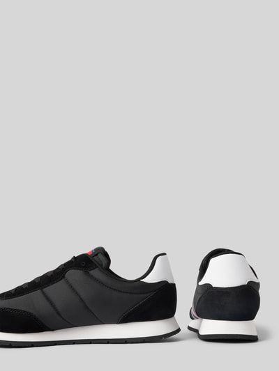 Peek & Cloppenburg Tommy JeansSneaker aus Leder-Mix Modell 'RUNNER' in black Neueste Stile