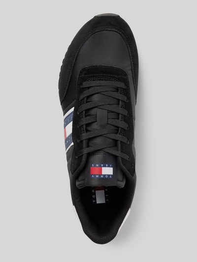 Peek & Cloppenburg Tommy JeansSneaker aus Leder-Mix Modell 'RUNNER' in black Neueste Stile