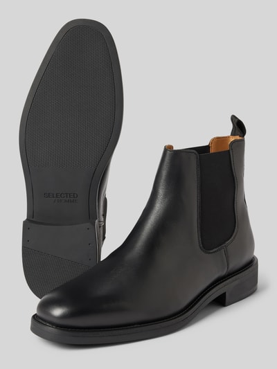 Peek & Cloppenburg SELECTED HOMMEChelsea Boots mit elastischen Einsätzen Modell 'JOSEPH' in black Bis zu 55% Rabatt