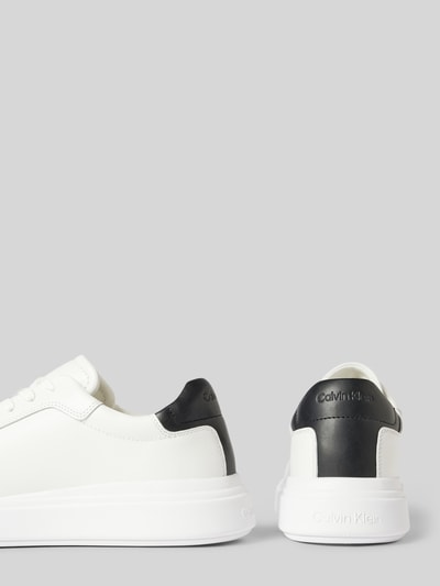 Peek & Cloppenburg CK Calvin KleinLedersneaker mit Label-Prägung in weiss Riesige Rabatte